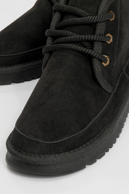Mingo - Bota deportiva con cordones negra (Mujer)
