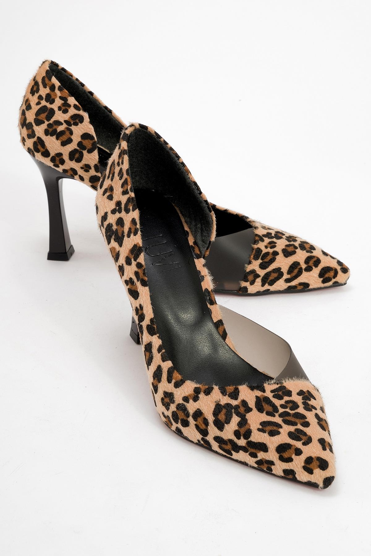 Ursula - Leopard Pointed Toe Pump (Women)