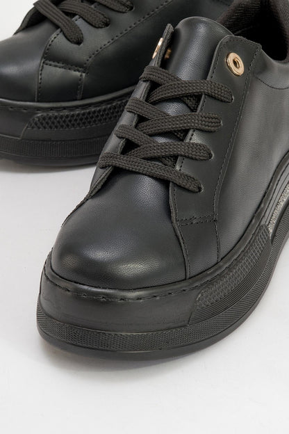 Poema - Zapatillas de plataforma negras adornadas (Mujer)