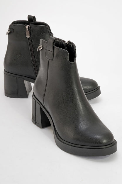 Mier - Bota Gruesa Negra (Mujer)