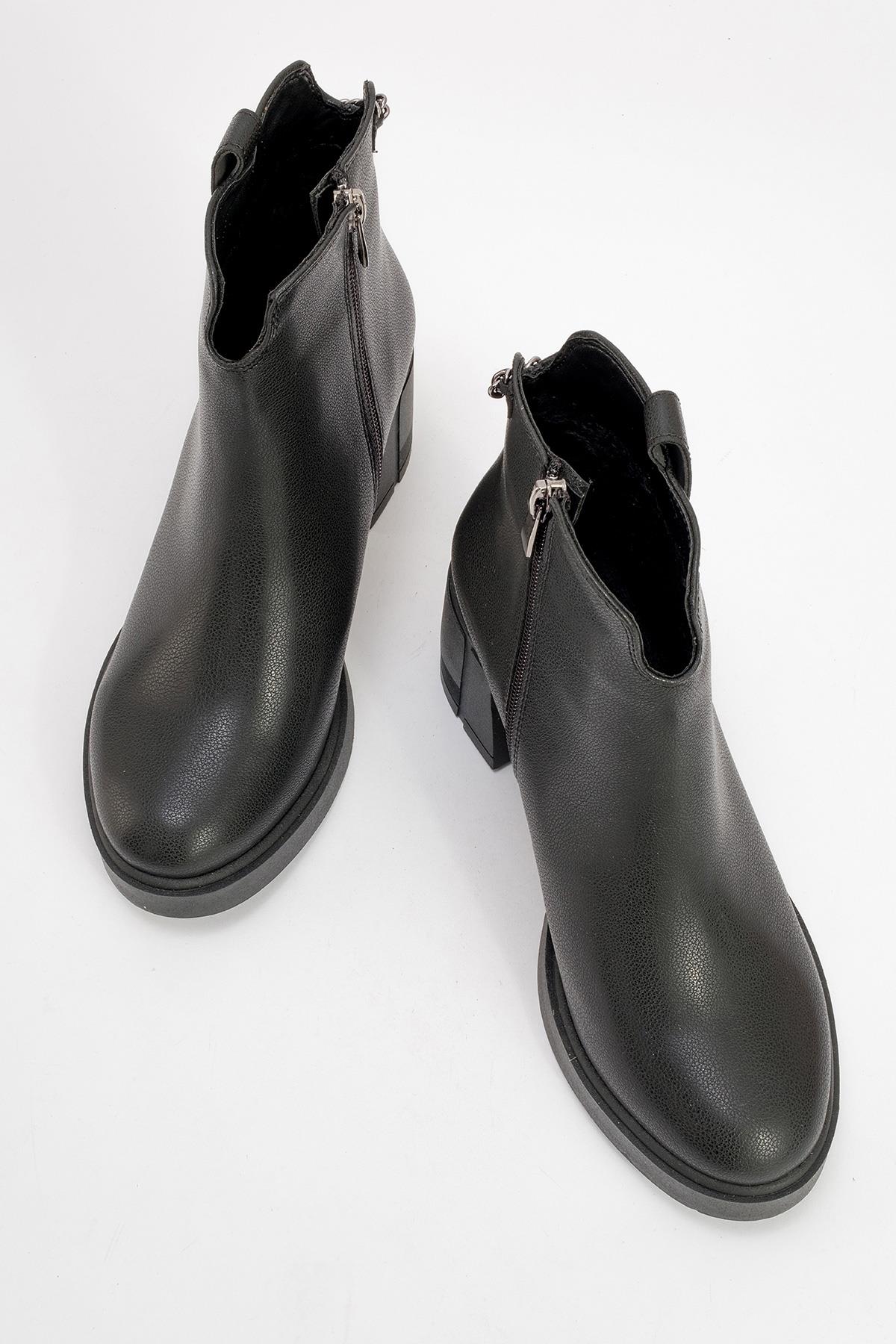 Mier - Bota Gruesa Negra (Mujer)