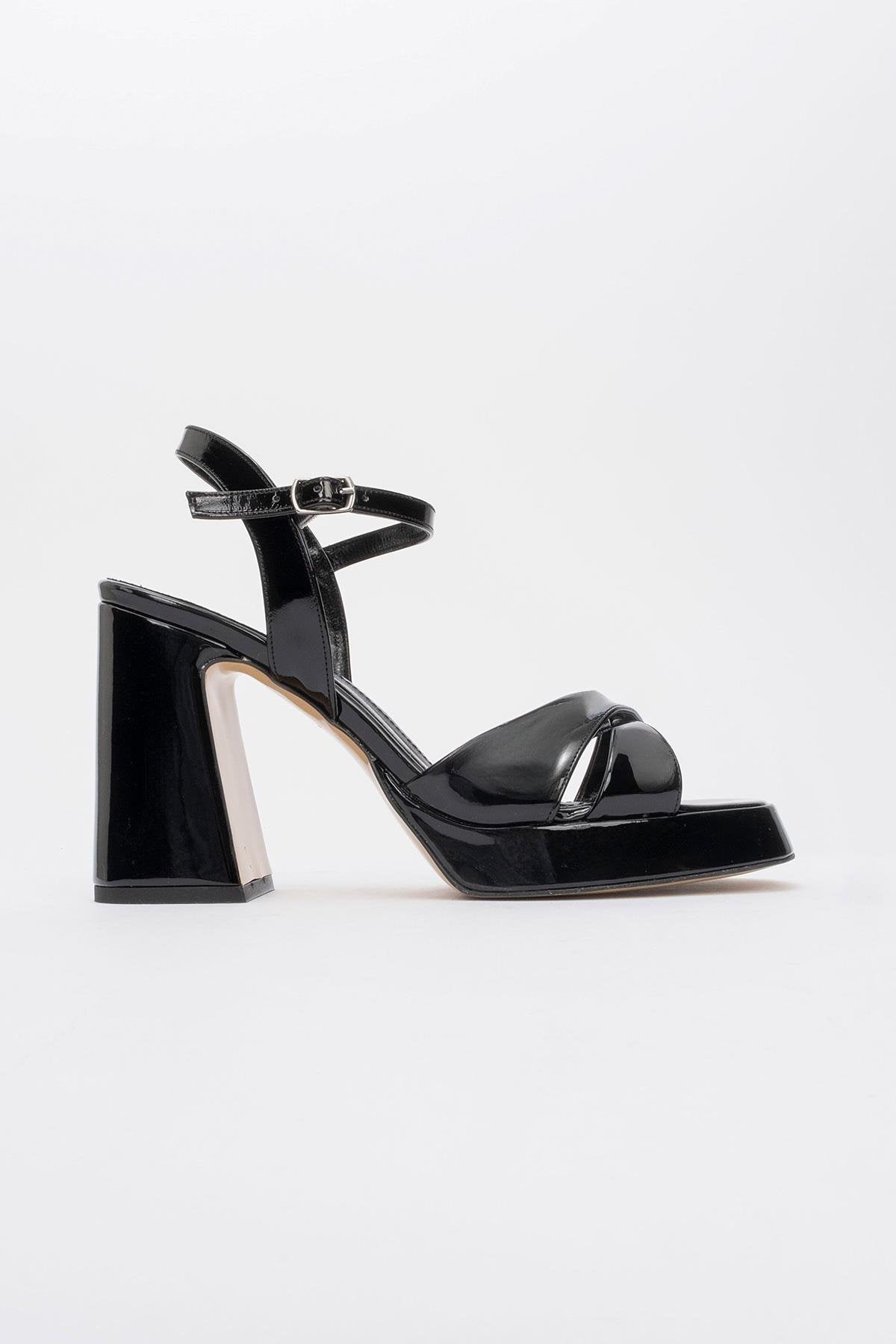 Lello - Zapatos de tacón de plataforma de charol negro (Mujer)