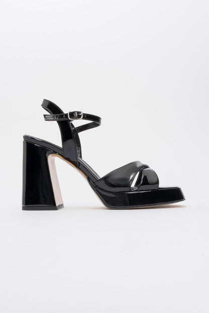 Lello - Zapatos de tacón de plataforma de charol negro (Mujer)