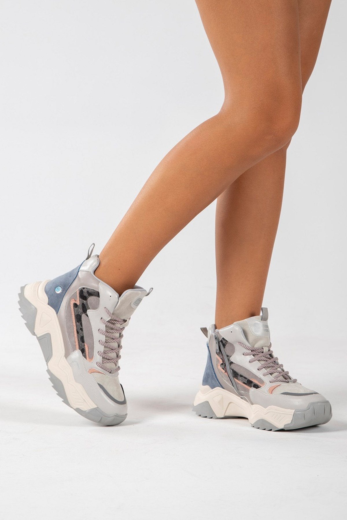 Olivia - Botín deportivo gris hielo (Mujer)