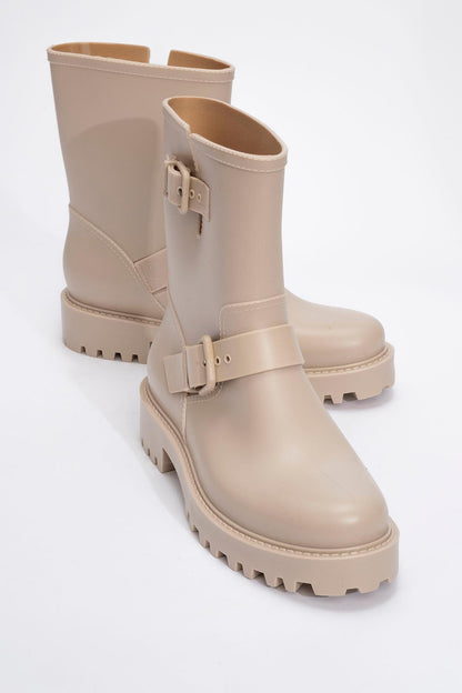 Zona - Bota de lluvia beige (Mujer)