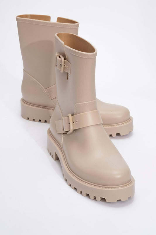 Zona - Bota de lluvia beige (Mujer)