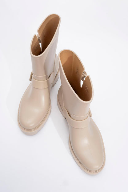 Zona - Bota de lluvia beige (Mujer)