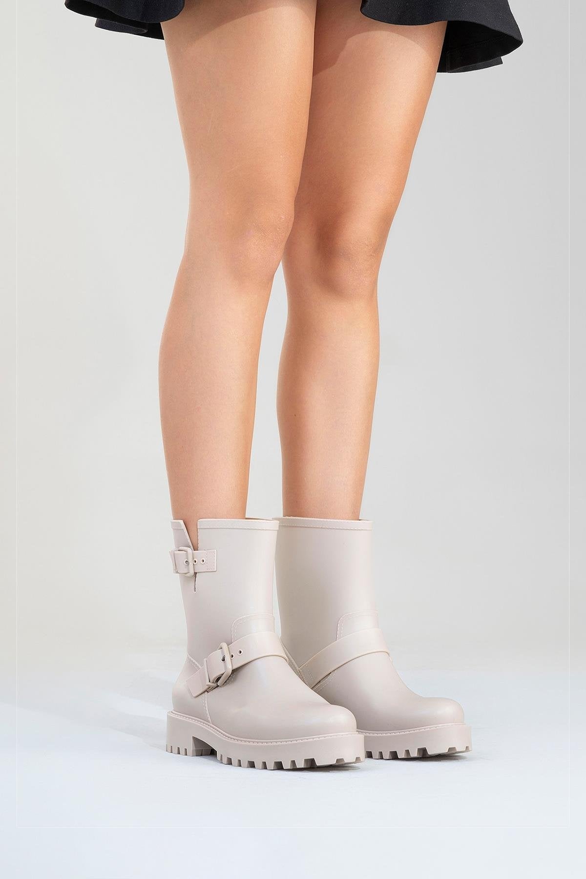 Zona - Bota de lluvia beige (Mujer)
