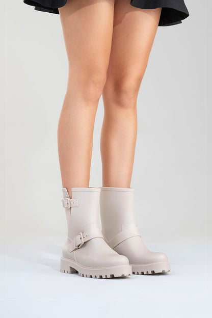 Zona - Bota de lluvia beige (Mujer)
