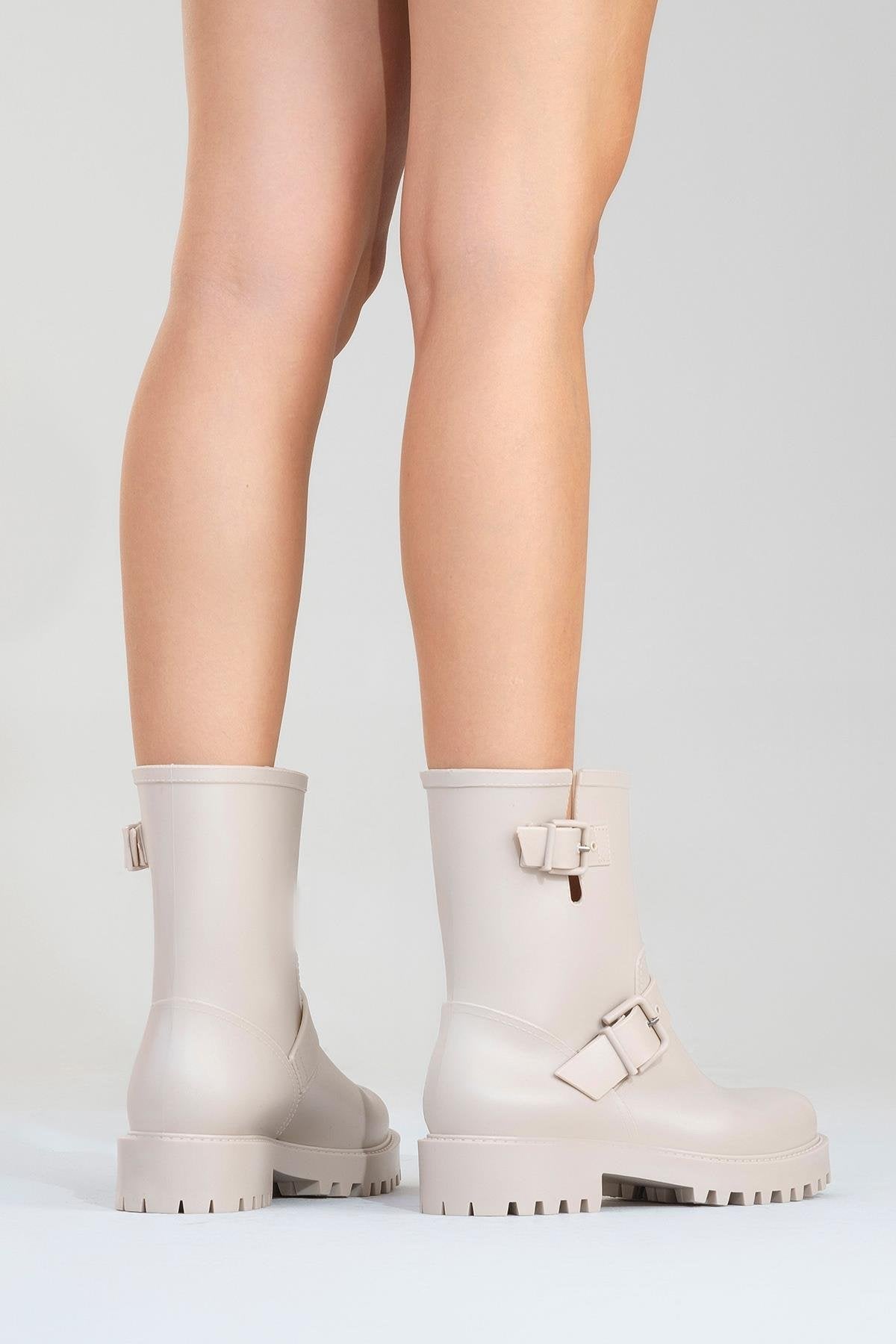 Zona - Bota de lluvia beige (Mujer)