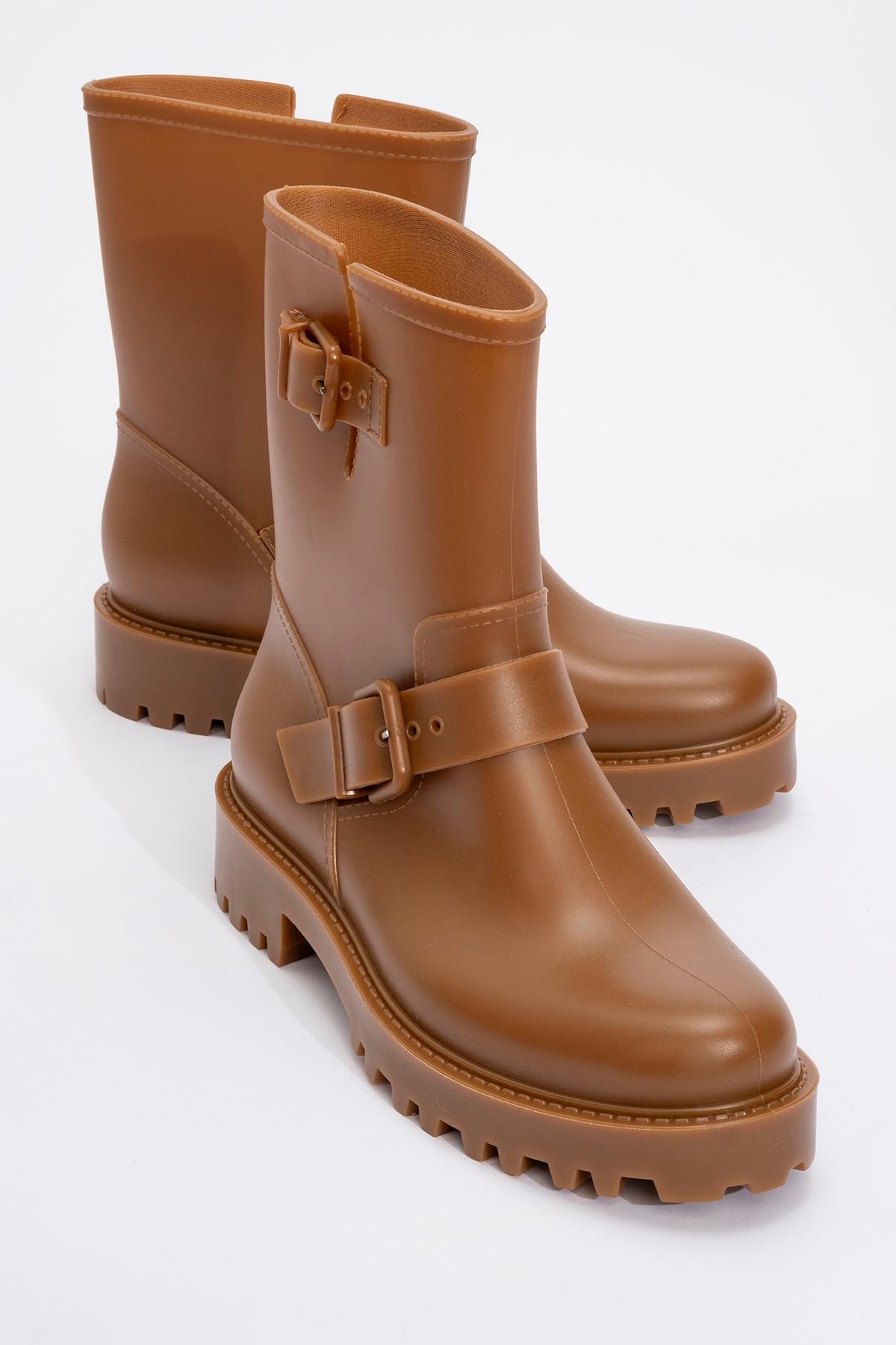 Zone - Bota de lluvia Cognac (Mujer)