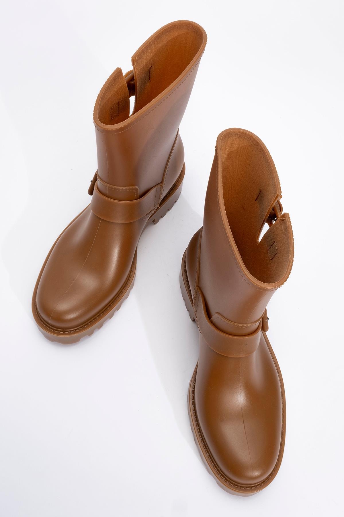 Zone - Bota de lluvia Cognac (Mujer)