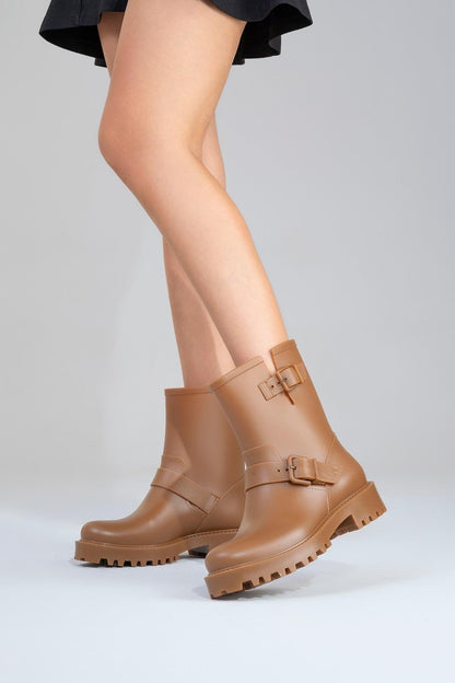 Zone - Bota de lluvia Cognac (Mujer)