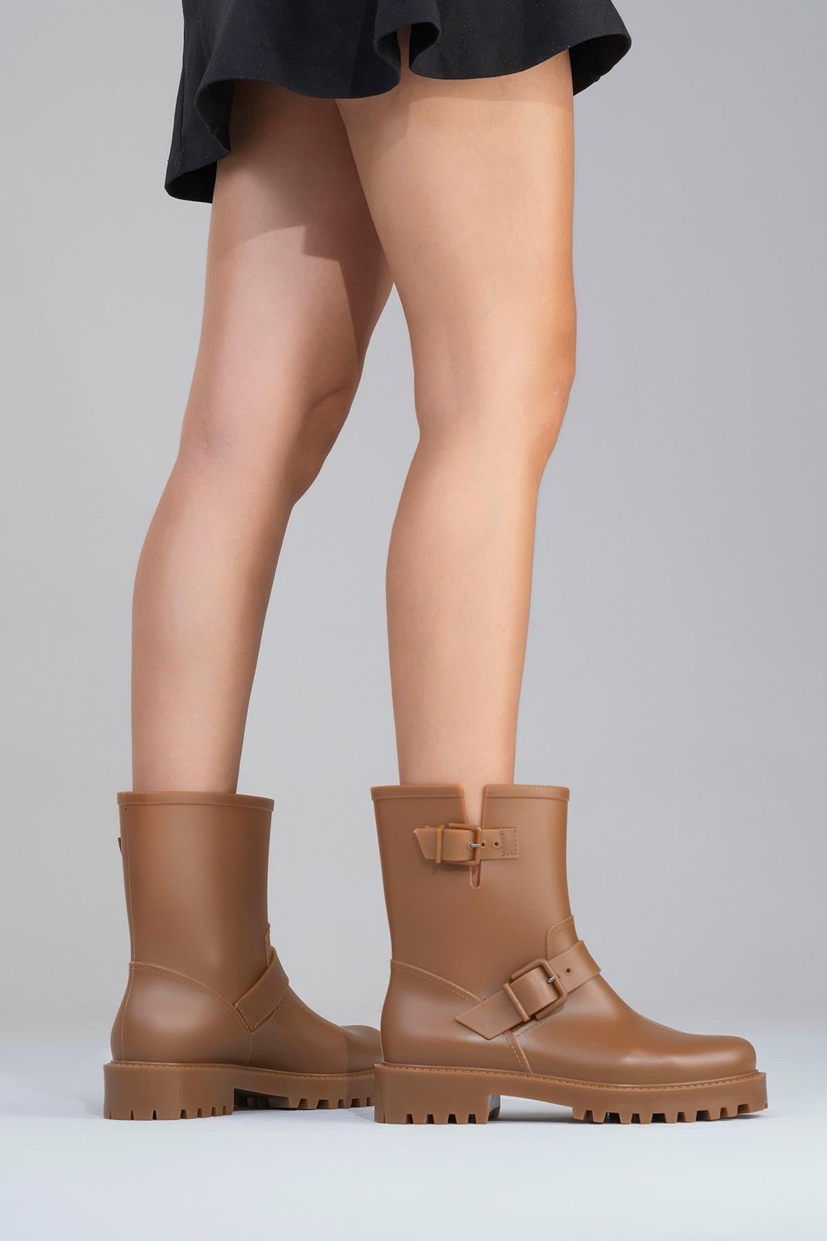 Zone - Bota de lluvia Cognac (Mujer)