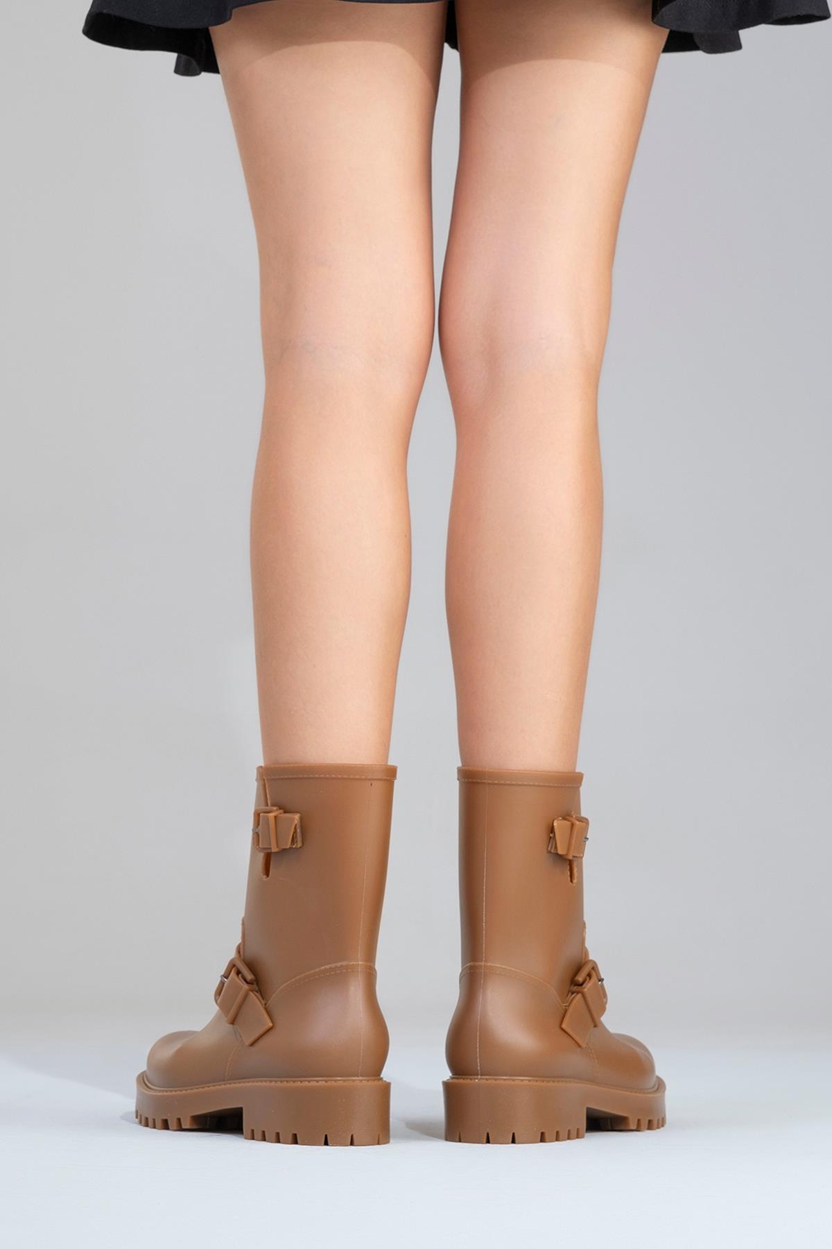 Zone - Bota de lluvia Cognac (Mujer)