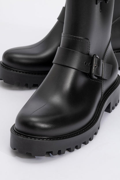 Zone - Bota de lluvia negra (mujer)