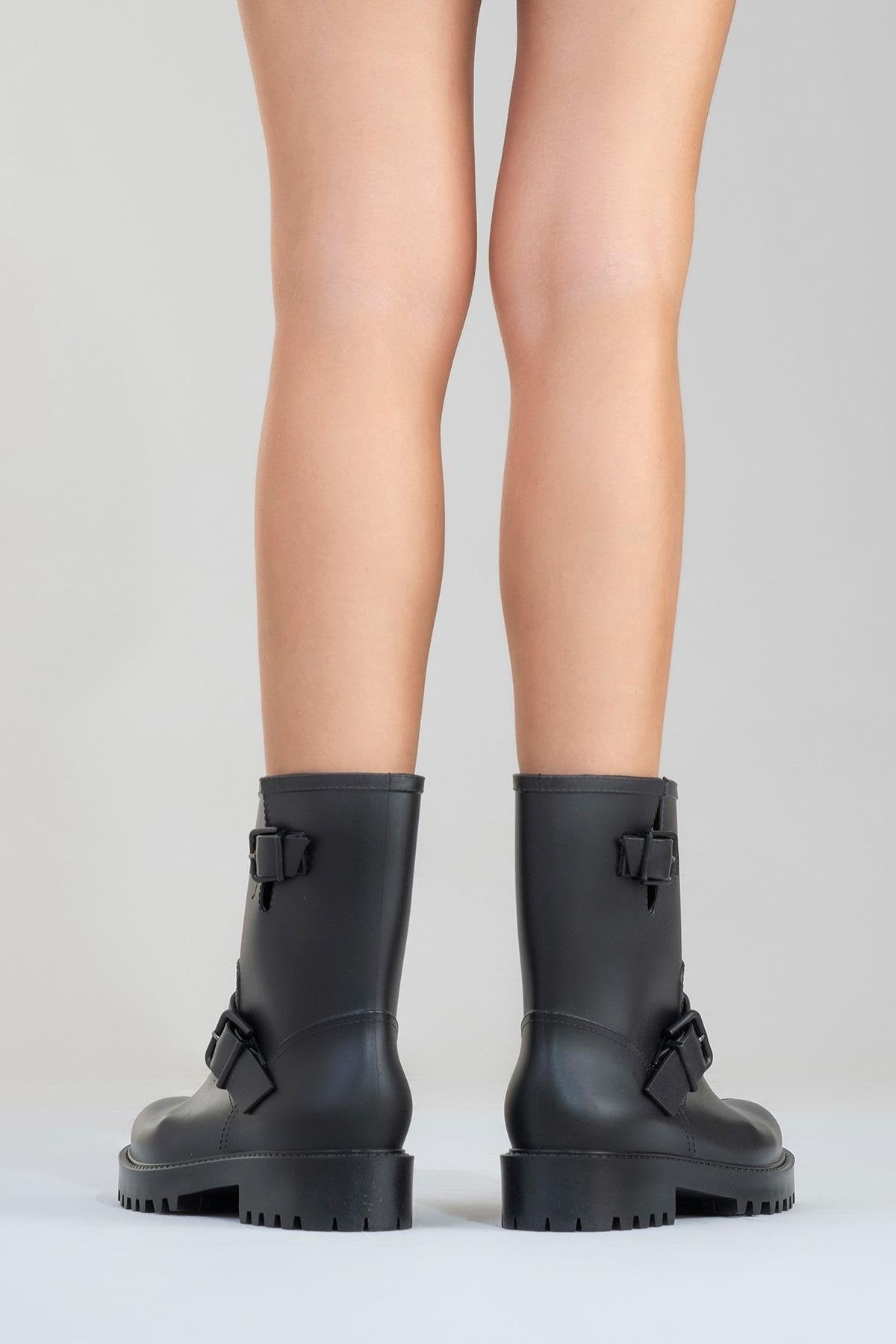 Zone - Bota de lluvia negra (mujer)