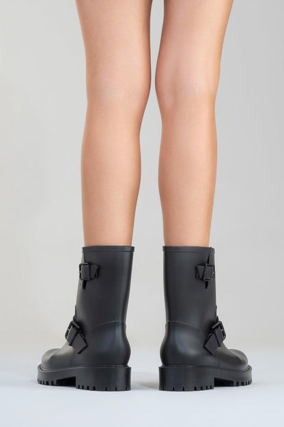 Zone - Bota de lluvia negra (mujer)