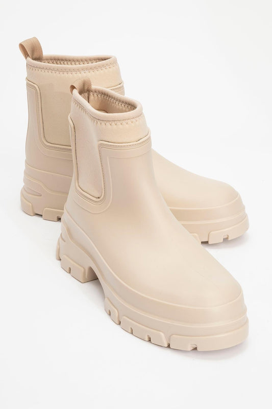 Ploye - Bota de lluvia beige (Mujer)