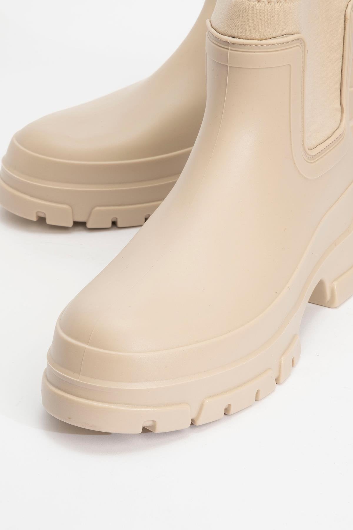 Ploye - Bota de lluvia beige (Mujer)