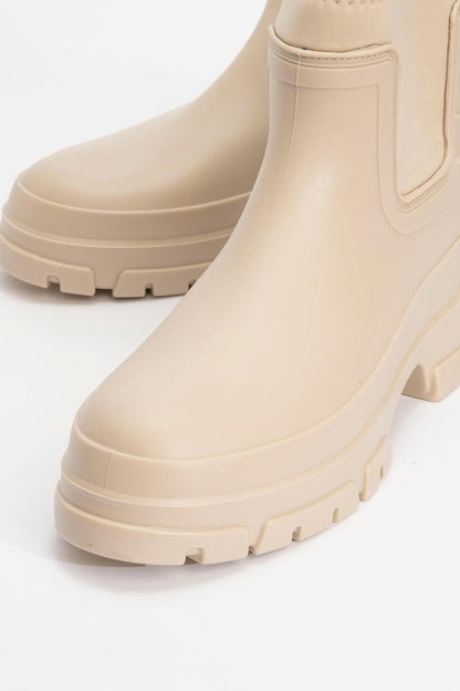 Ploye - Bota de lluvia beige (Mujer)