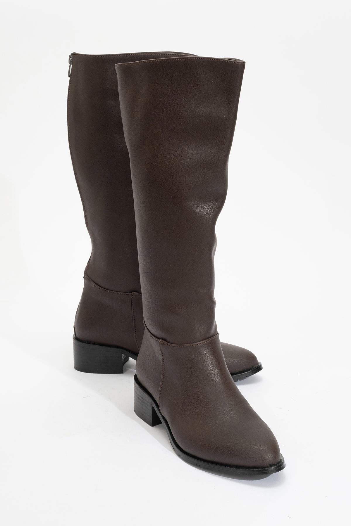Bota Svetlo hasta la rodilla con cremallera trasera (mujer)