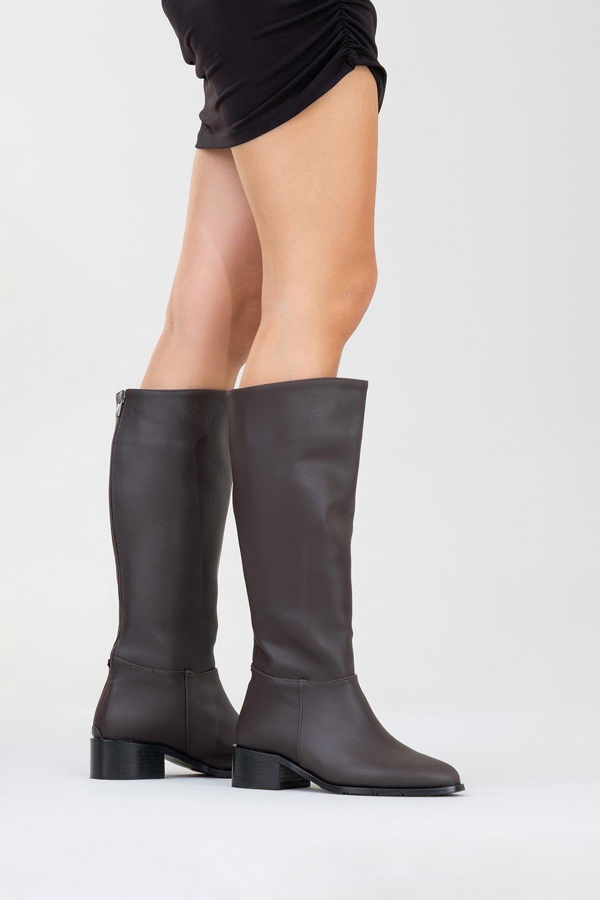Bota Svetlo hasta la rodilla con cremallera trasera (mujer)