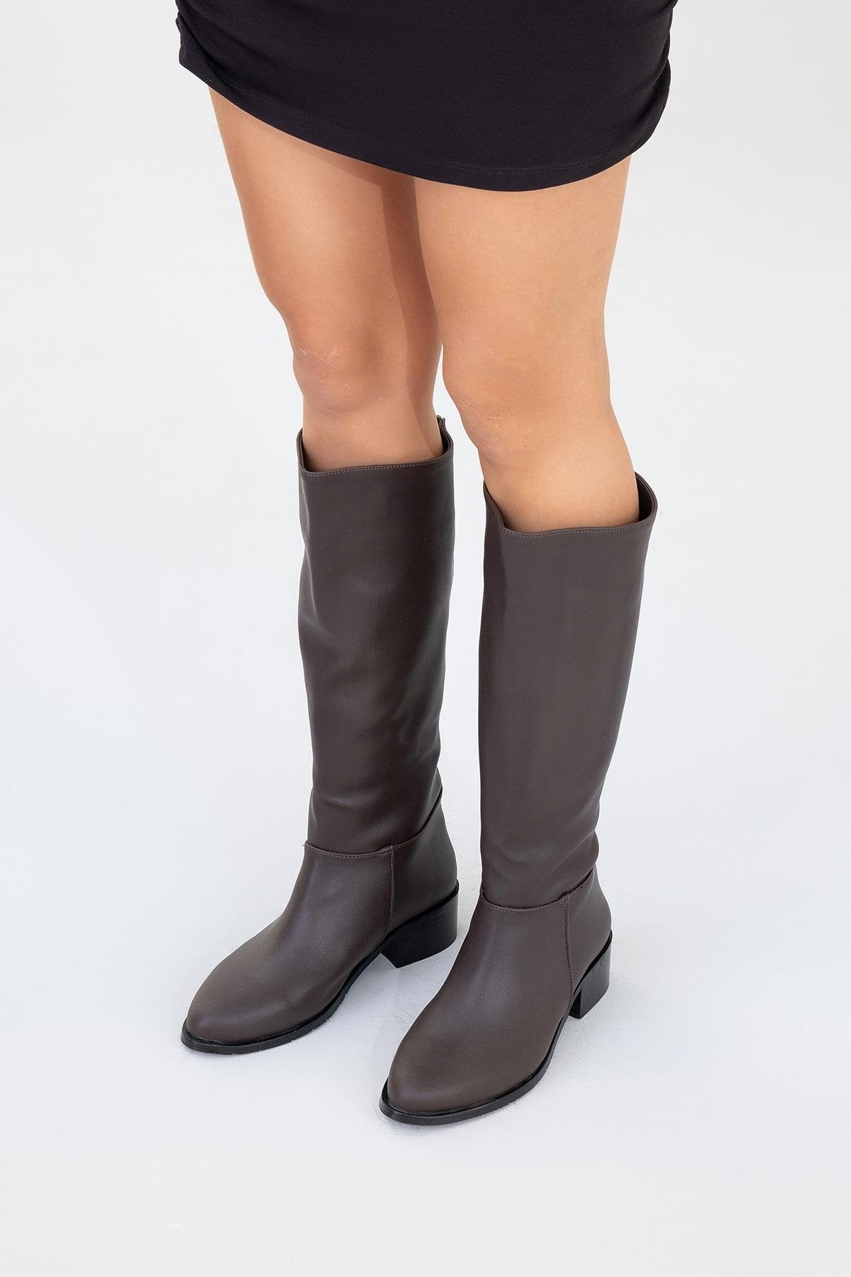 Bota Svetlo hasta la rodilla con cremallera trasera (mujer)