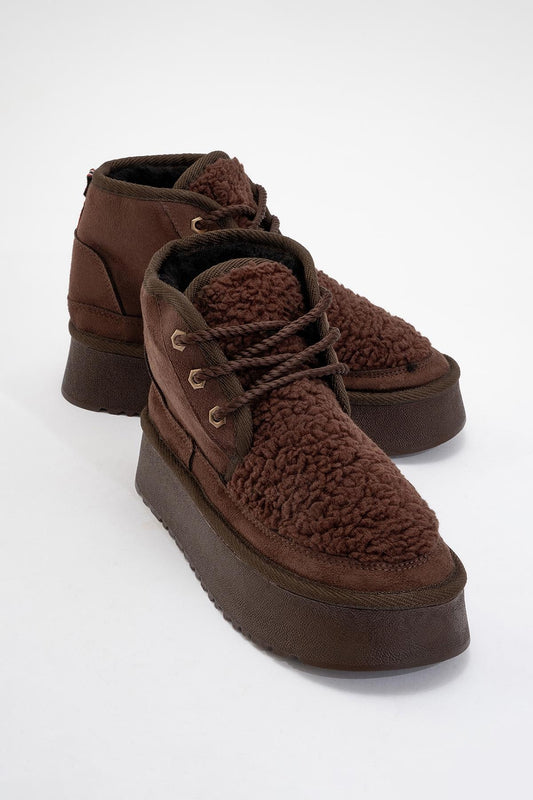 Tyson - Bota con cordones marrón (Mujer)