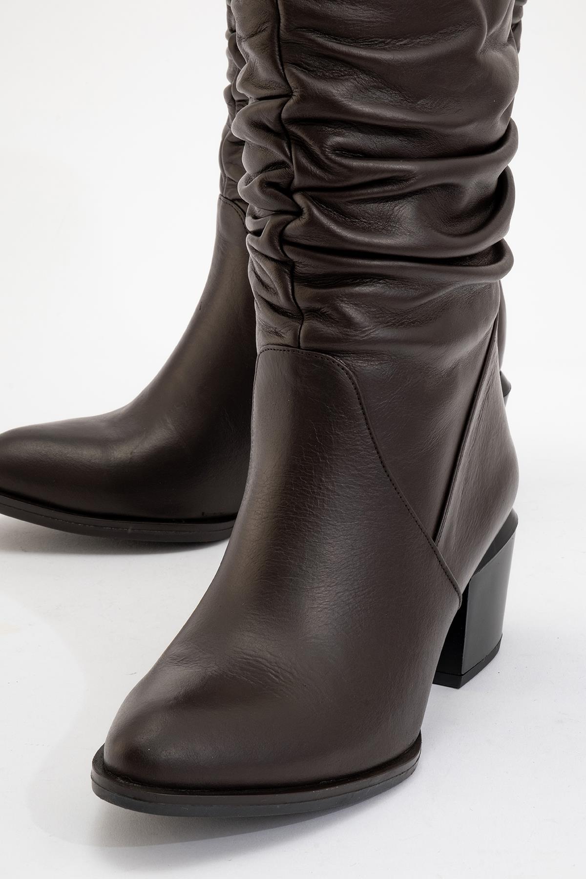 Soule - Bota de Cuero Marrón (Mujer)
