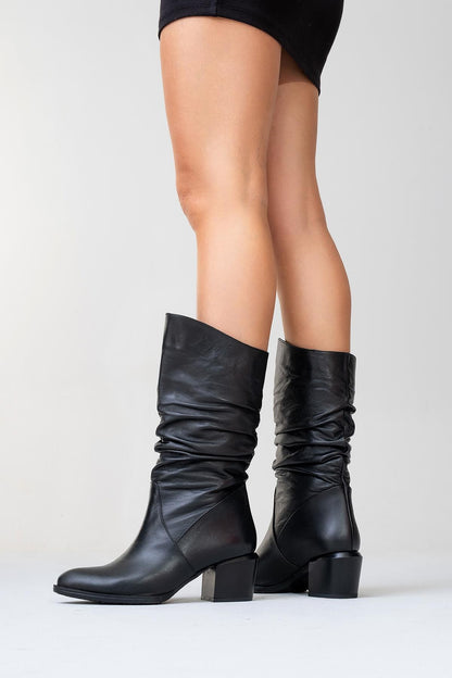 Soule - Bota de piel negra (mujer)