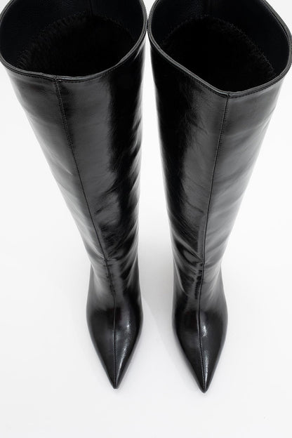 Bota alta hasta la rodilla Camila negra (mujer)