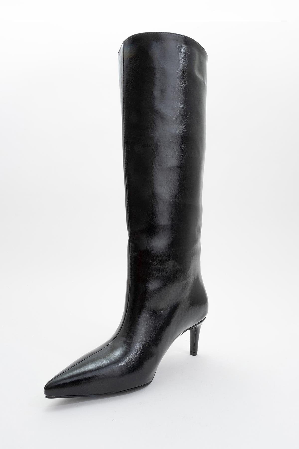 Bota alta hasta la rodilla Camila negra (mujer)