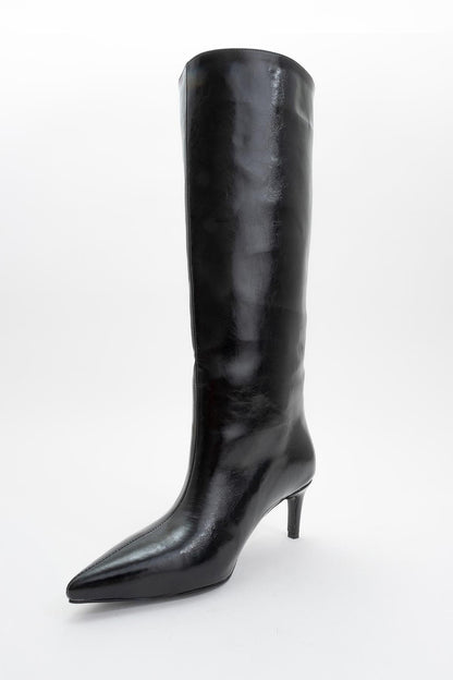 Bota alta hasta la rodilla Camila negra (mujer)