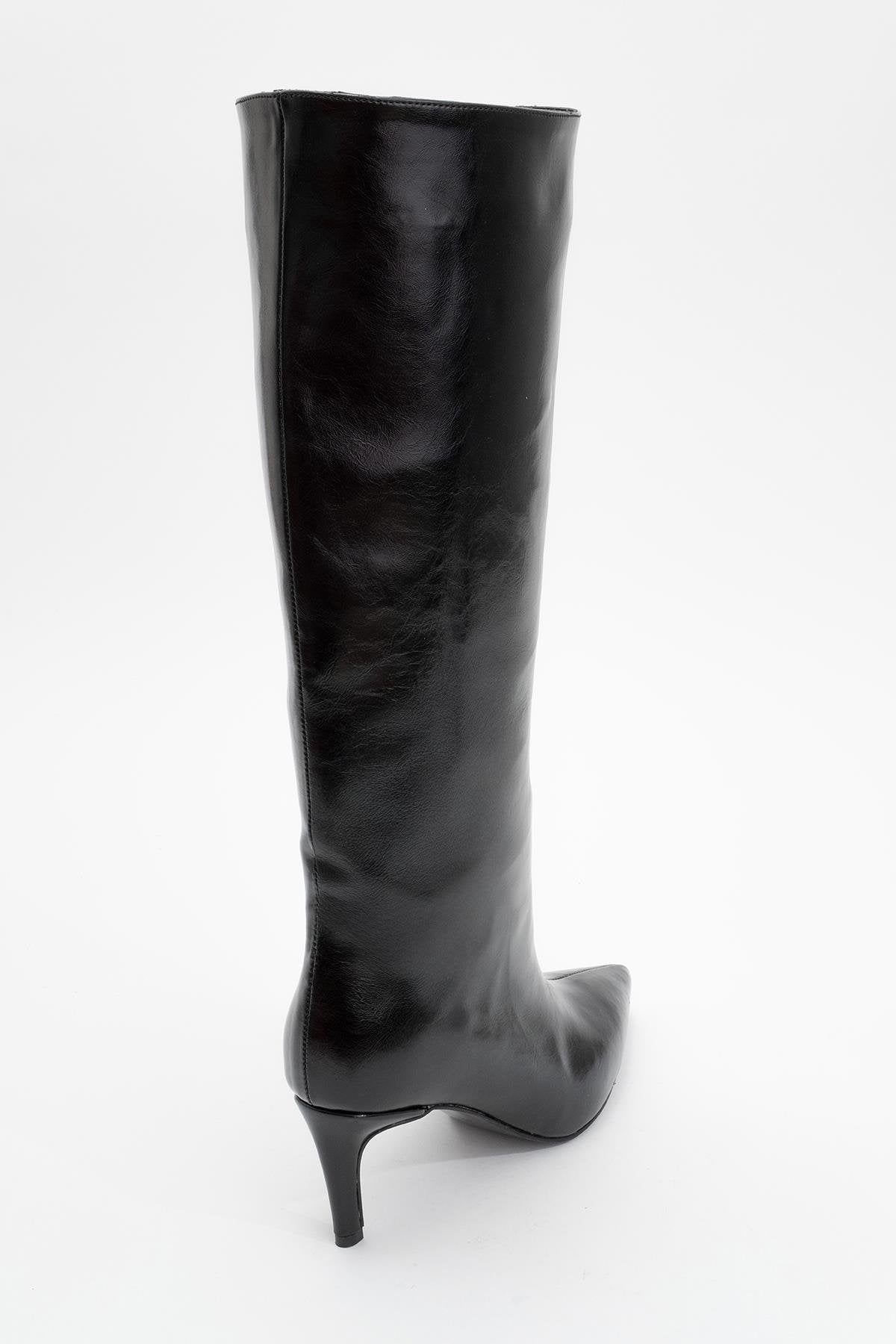 Bota alta hasta la rodilla Camila negra (mujer)