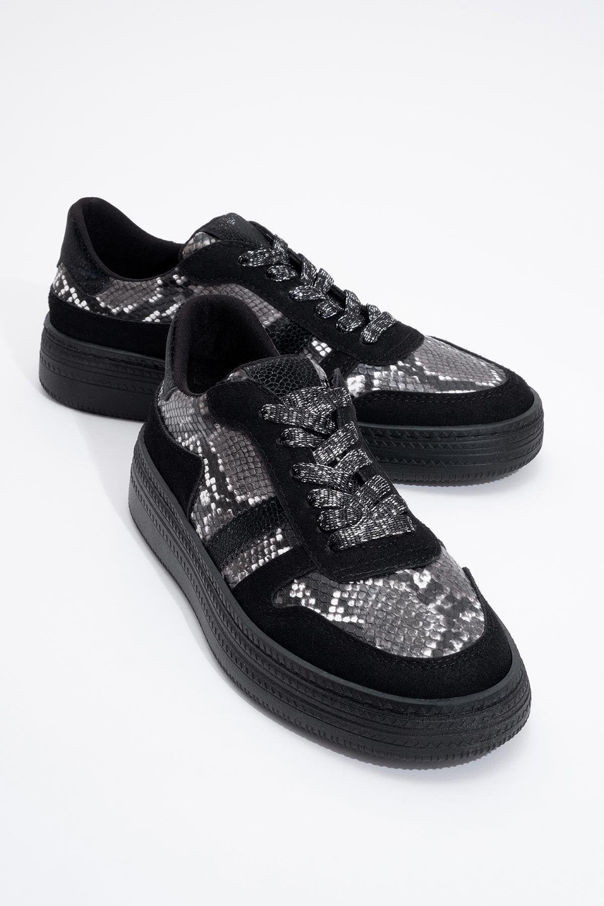 Rexie - Zapatillas negras con purpurina (Mujer)