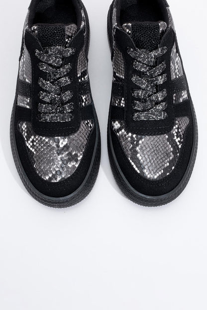 Rexie - Zapatillas negras con purpurina (Mujer)