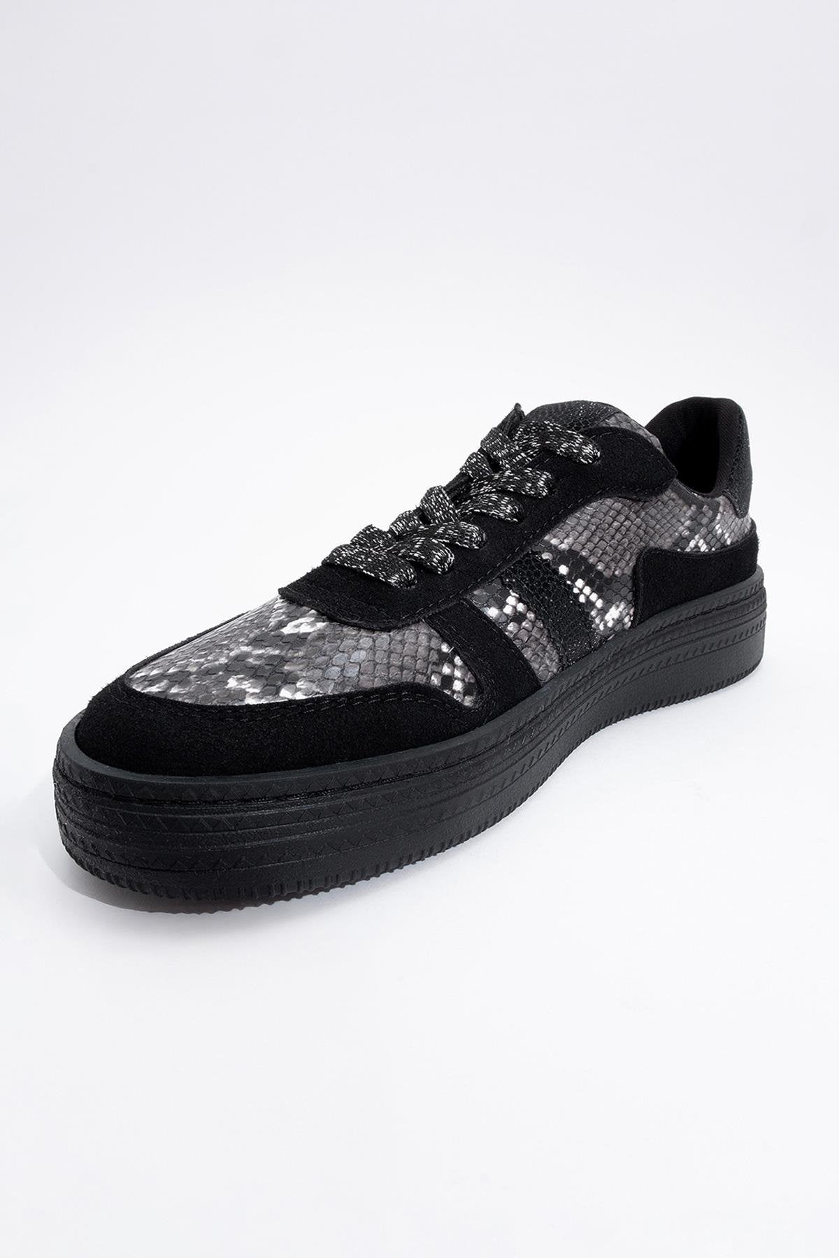 Rexie - Zapatillas negras con purpurina (Mujer)