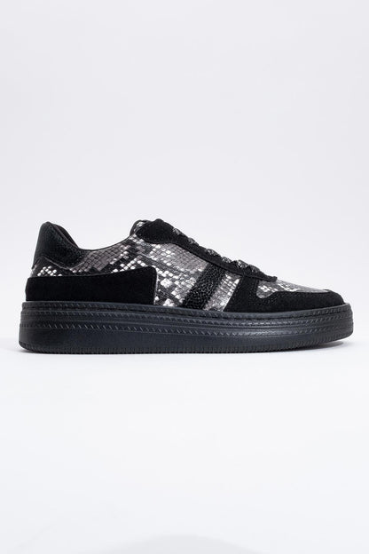 Rexie - Zapatillas negras con purpurina (Mujer)