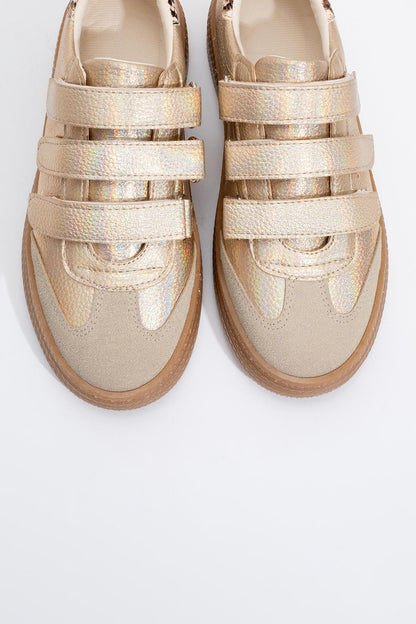 Salva - Zapatillas doradas de velcro (Mujer)