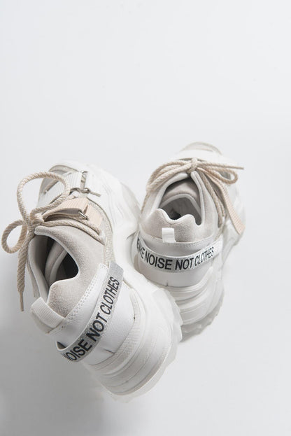 Lulen - Zapatillas deportivas blancas con velcro (mujer)