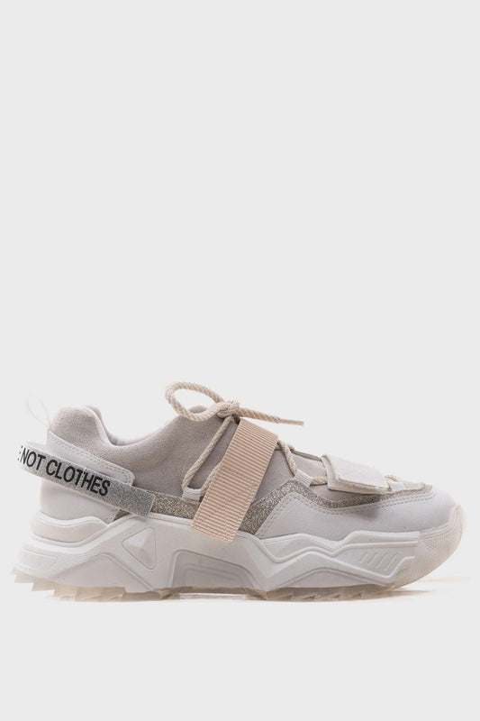 Lulen - Zapatillas deportivas blancas con velcro (mujer)