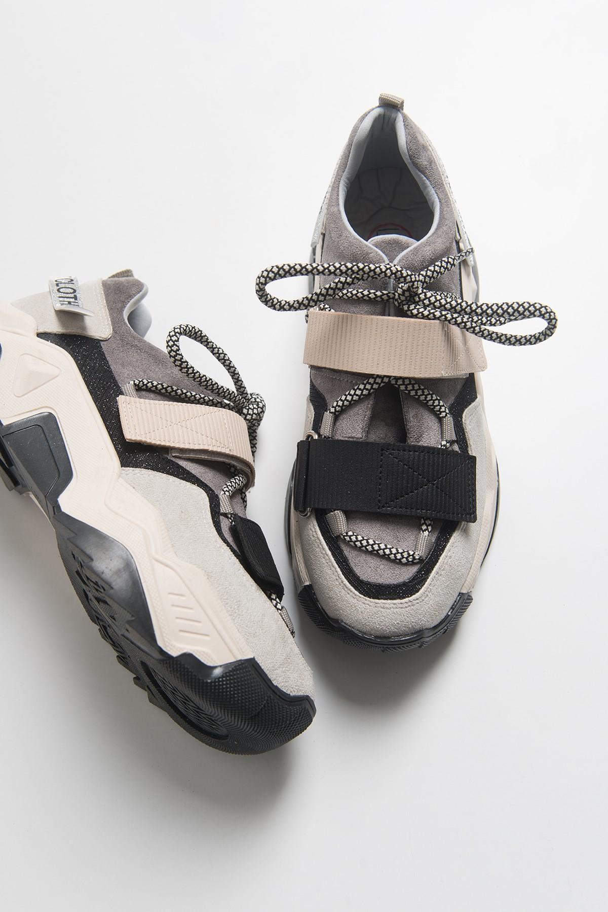 Lulen - Zapatillas deportivas negras topo con velcro (mujer)