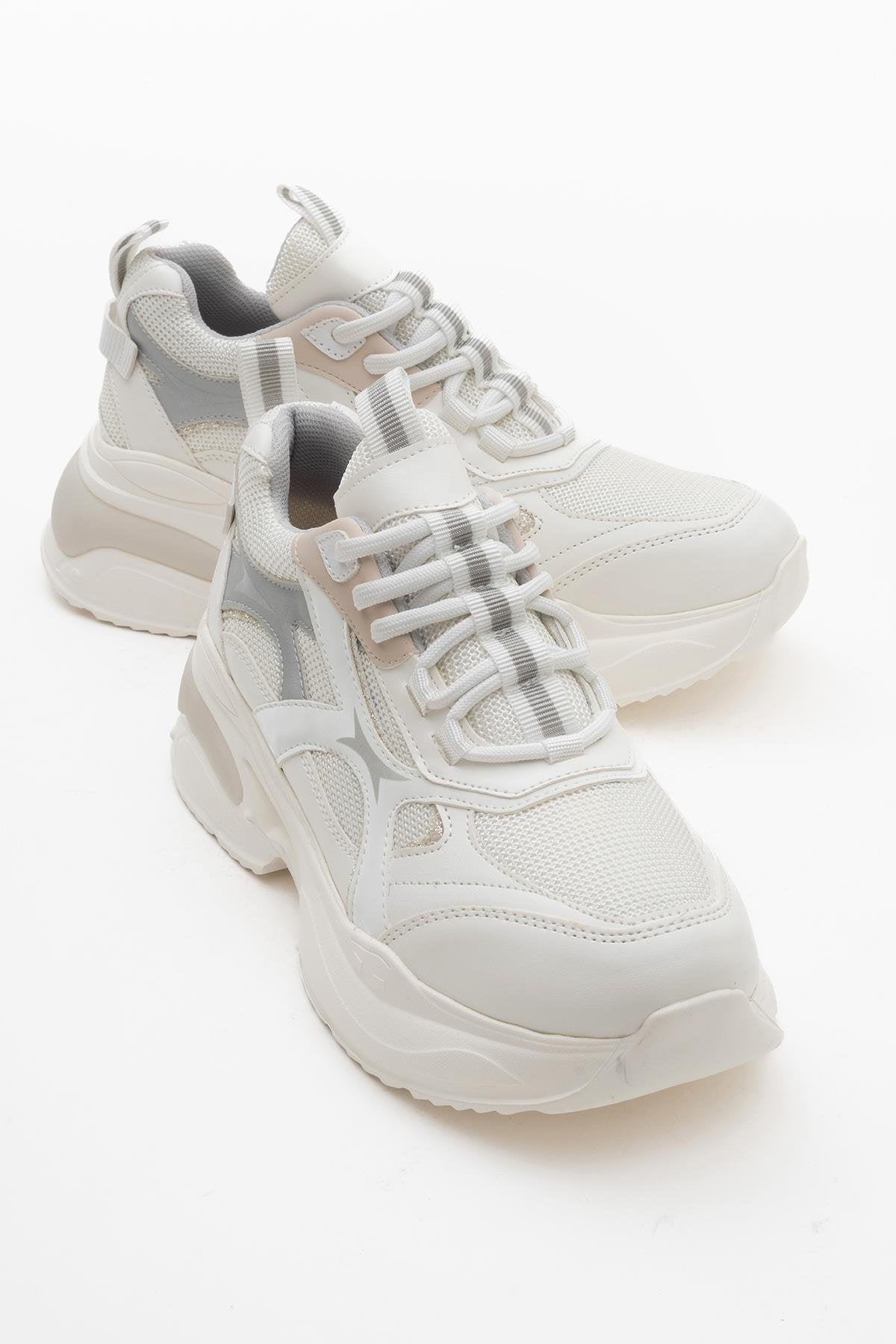 Marrones - Zapatillas deportivas blancas (Mujer)