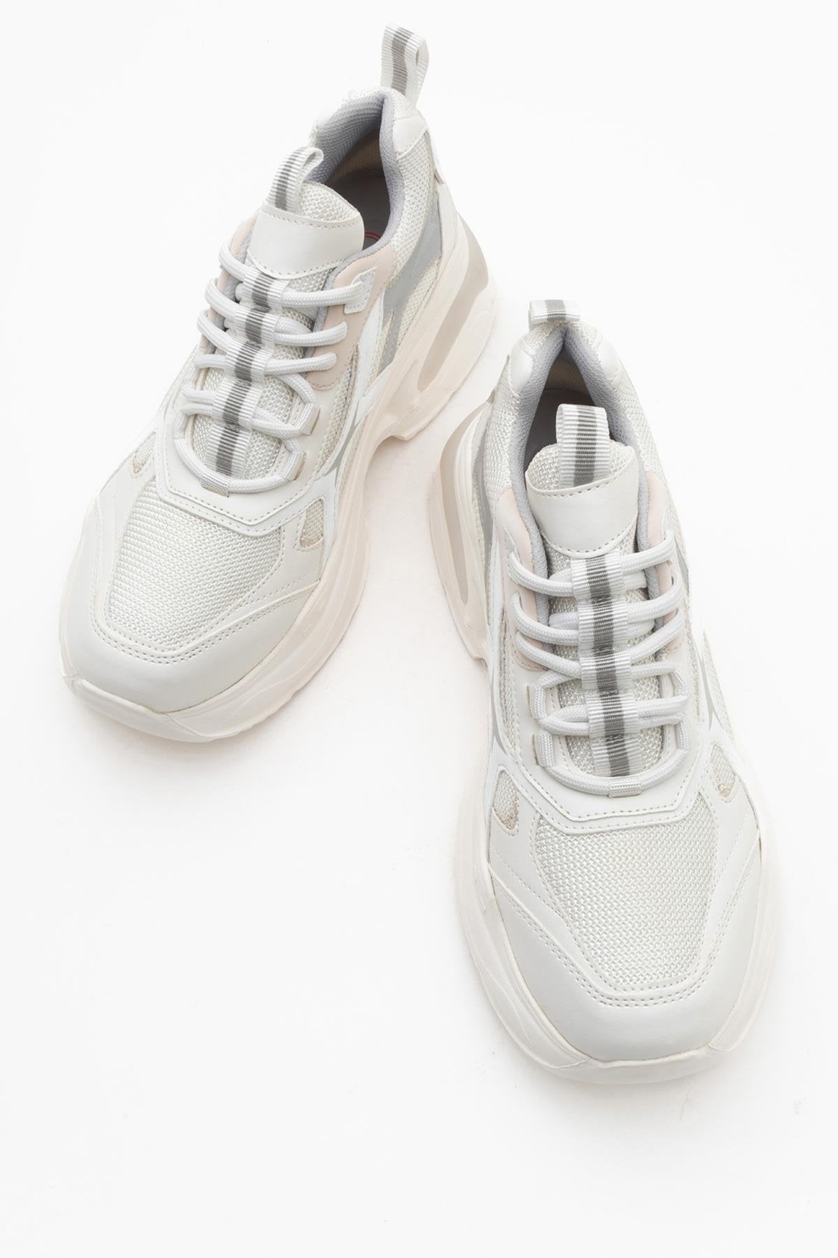 Marrones - Zapatillas deportivas blancas (Mujer)