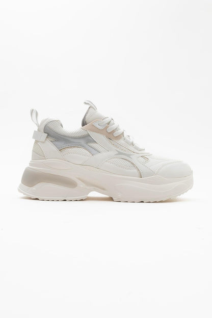 Marrones - Zapatillas deportivas blancas (Mujer)