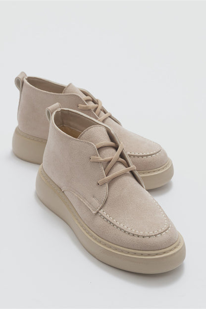 Valve - Bota de ante beige (Mujer)