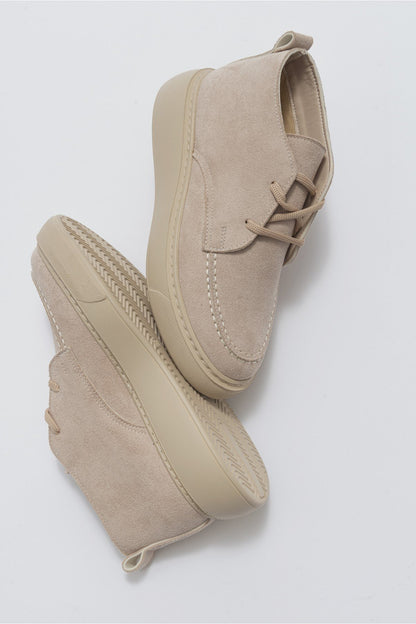 Valve - Bota de ante beige (Mujer)