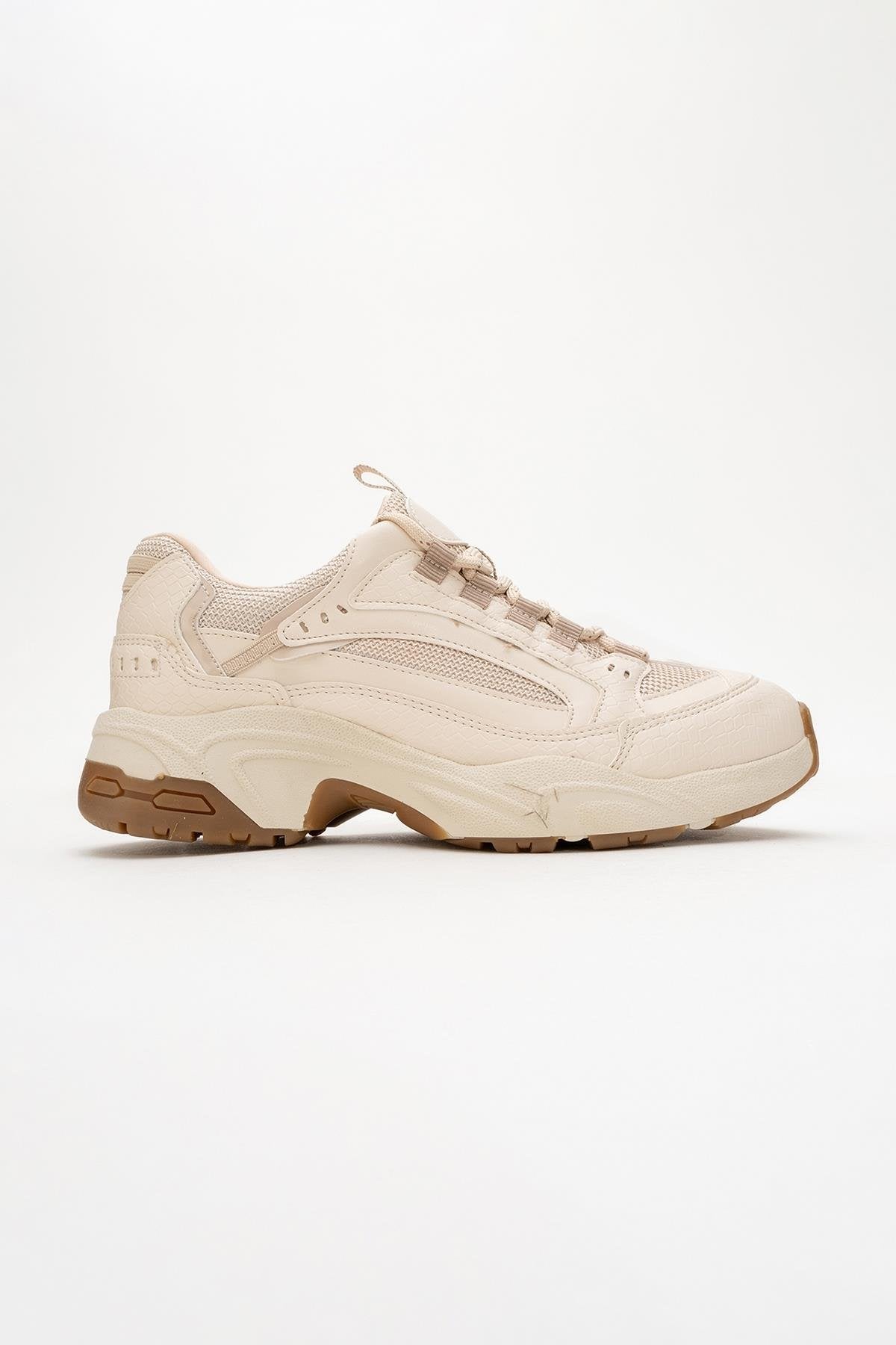 Bambi - Zapatillas de malla estampadas beige (Mujer)