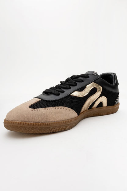 Perry - Zapatilla de piel genuina negra (Mujer)